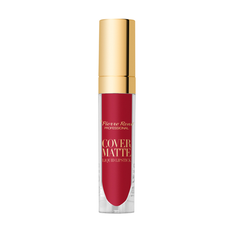 Рідка матова помада для губ Pierre Rene Cover Matte Liquid Lipstick 01 True Red, 5 мл